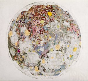 Geologische kaart van de maan