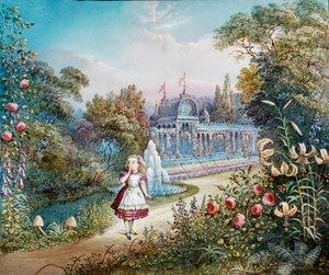 De avonturen van Alice in Wonderland, toverlantaarn door Frederick (attr. to) Barnard
