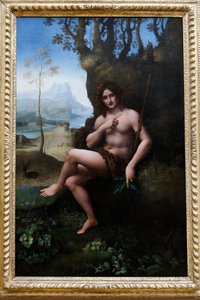 Louvre museum, Parijs, Frankrijk. Leonardo da Vinci