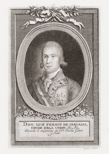 Luis Fermín de Carvajal, Graaf van de Unie. Portret. door . .