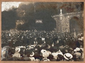 Bedevaart naar Lourdes, 1910 door . .