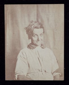 Psychiatrisch portret van een patiënt, Surrey County Asylum, ca. 1852 door John Pardon