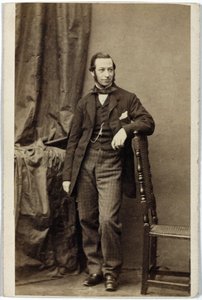 Robert Lucas Chance, glasfabrikant, ca. 1850 door Ferdinand Georg Waldmuller