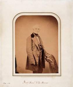 Samuel F B Morse, Amerikaanse kunstenaar en uitvinder van de morsecode, ca. 1870 door Frederick (attr. to) Barnard