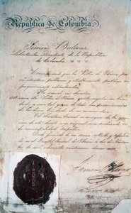 De daad waarmee Simon Bolivar de stad San Miguel de Ibarra tot hoofdstad van de omliggende provincie verklaarde, destijds onderdeel van Groot-Colombia (nu Ecuador), 2 november