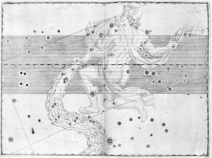 Het sterrenbeeld Waterman door Frederick (attr. to) Barnard
