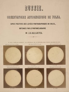 De zon, gefotografeerd met een Dallmeyer heliograaf, Vilnius, Litouwen door Frederick (attr. to) Barnard