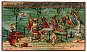 Onderwaterterras, ca. 1910 door . .
