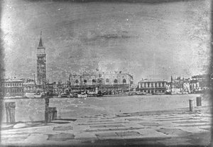 Venetië, Algemeen uitzicht vanaf het eiland San Giorgio Maggiore door Frederick (attr. to) Barnard