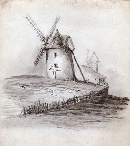 Molen in Normandië, Frankrijk door . .