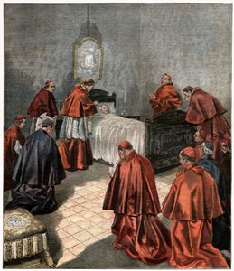Dood van paus Leo XIII door . .