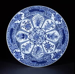 Blauw-wit bord, Kangxi-periode, c.1700 (porselein)