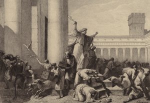 Jezus verdrijft de geldwisselaars uit de tempel