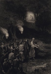 Judas verraadt Jezus door after Albert Robida