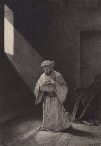 Gebed door after Albert Robida