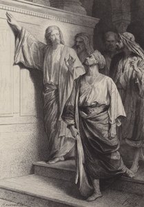 De roeping van Sint-Mattheüs door after Albert Robida