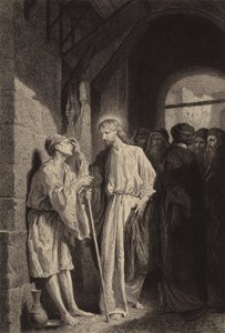 De man blind vanaf zijn geboorte door after Albert Robida