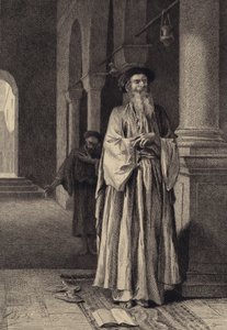 De Farizeeër en de tollenaar door after Albert Robida