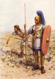 Rorarius en Triarius van Camillus door after Amedee Forestier