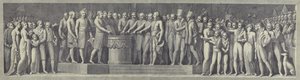 Plechtig afleggen van de eed tot oprichting van de Cisalpijnse Republiek, 29 juni 1796 door after Andrea Appiani the Elder