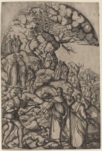 Sint Filippo Benizzi geneest een bedelaar door after Andrea del Sarto
