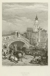 Venetië, de Rialto door after C. Stanfield