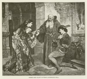 Romeo en Julia in de cel van Broeder Laurence door after Carl Ludwig Friedrich Becker