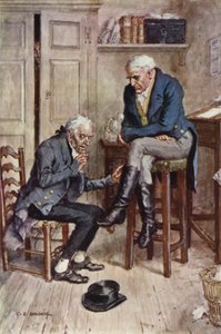 Illustratie voor Nicholas Nickleby door after Charles Edmund Brock