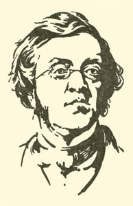 William Makepeace Thackeray door after Charles Edmund Brock