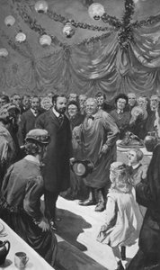 Kerstuitdelingen in Sandringham door after Charles Mills Sheldon
