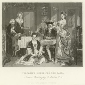 Mozes voorbereiden voor de kermis door after Daniel Maclise