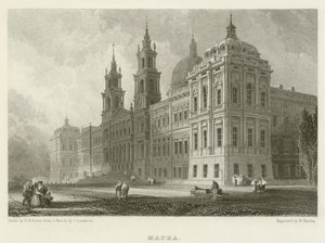 Mafra door after David Roberts