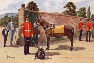 De Huismuil en Aap van het Middlesex Regiment door after Edgar Alfred Holloway