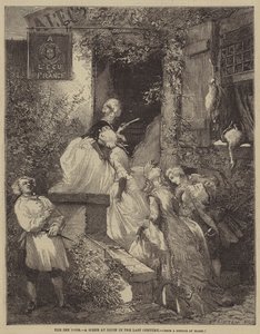 De Herbergdeur, een Scene in Dijon in de Vorige Eeuw