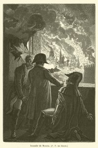 Brand van Moskou, P P de Segur door after Emile Antoine Bayard