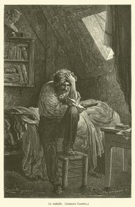 De zelfmoord, Armand Carrel door after Emile Antoine Bayard
