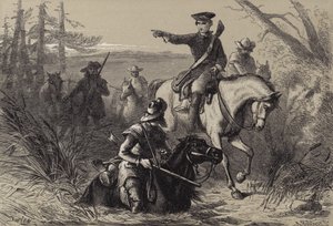 Majoor Washington op zijn missie naar de Franse commandant door after Felix Octavius Carr Darley