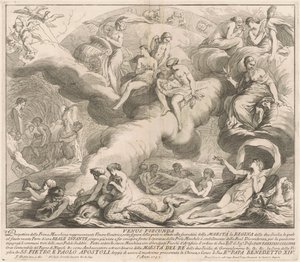 De Prima Macchina voor de Chinea van 1743: Venus Genetrix door after François Hutin Miguel de Sorellò