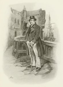 Kapitein Cuttle door after Frederick Barnard