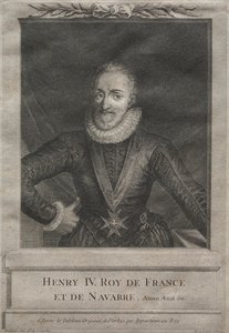 Hendrik IV, Koning van Frankrijk door after Gabriel de Saint Aubin