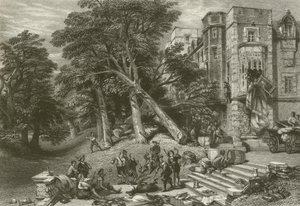 Vernietiging van de eigendommen van royalisten door after George Cattermole