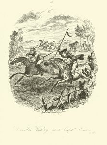 Illustratie voor Launcelot Greaves door Tobias Smollett door after George Cruikshank