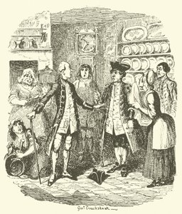 Illustratie voor Tristram Shandy door after George Cruikshank