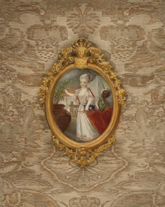 Portret van Prinses Wilhelmine van Pruisen op 6-jarige leeftijd door after German School