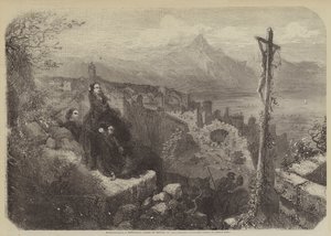 Fuentarabia, een favoriete plek van keizerin Eugenie door Gustave after Dore