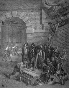 Lambeth Gasfabriek, uit Londen, een Pelgrimage, geschreven door William Blanchard Jerrold
