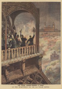 Vieringen in Parijs ter herdenking van de Frans-Russische alliantie door after Henri Meyer