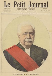 Ferdinand de Lesseps door after Henri Meyer