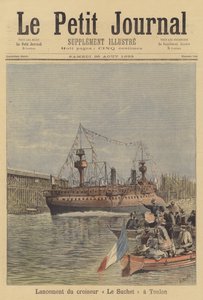 Te water laten van de kruiser Le Suchet in Toulon