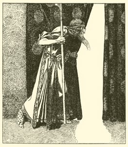 Koning Mark broedt onheil door after Howard Pyle